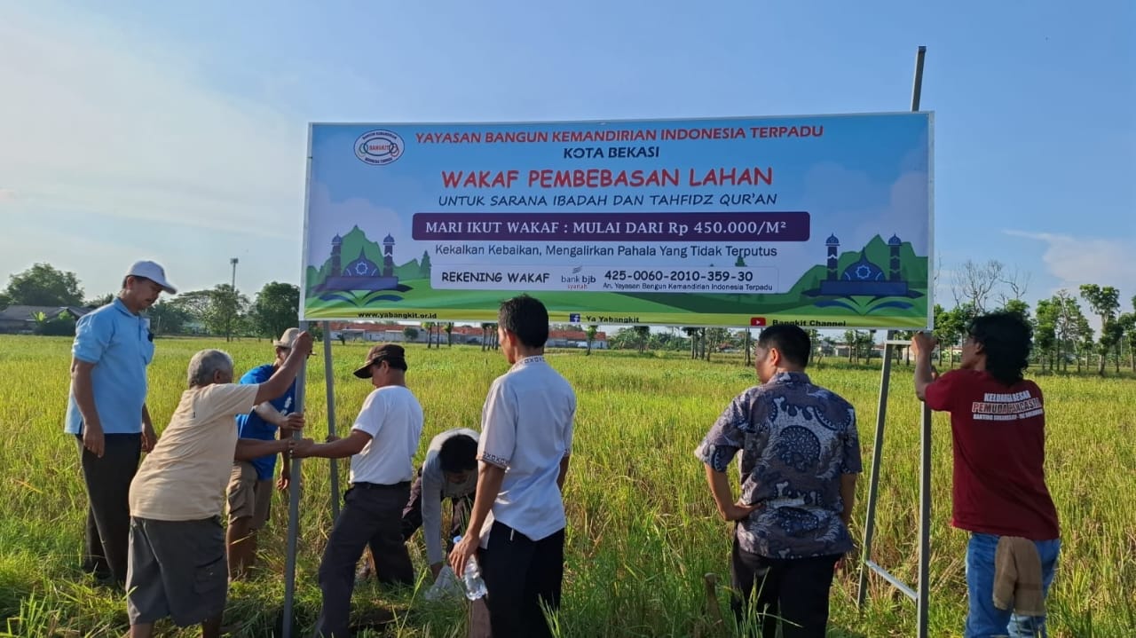 Program wakaf pembebasan lahan